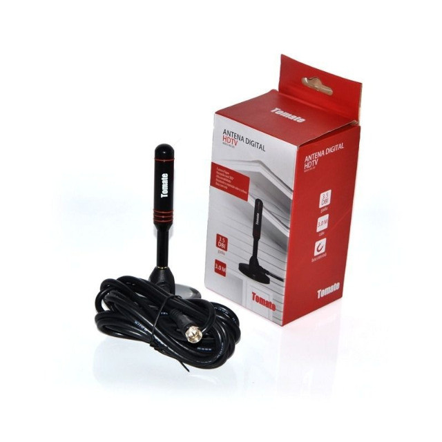  - Antenas - preta - Central - unidade    Cod. ANTENA DIGITAL TOMATE MTA-3011